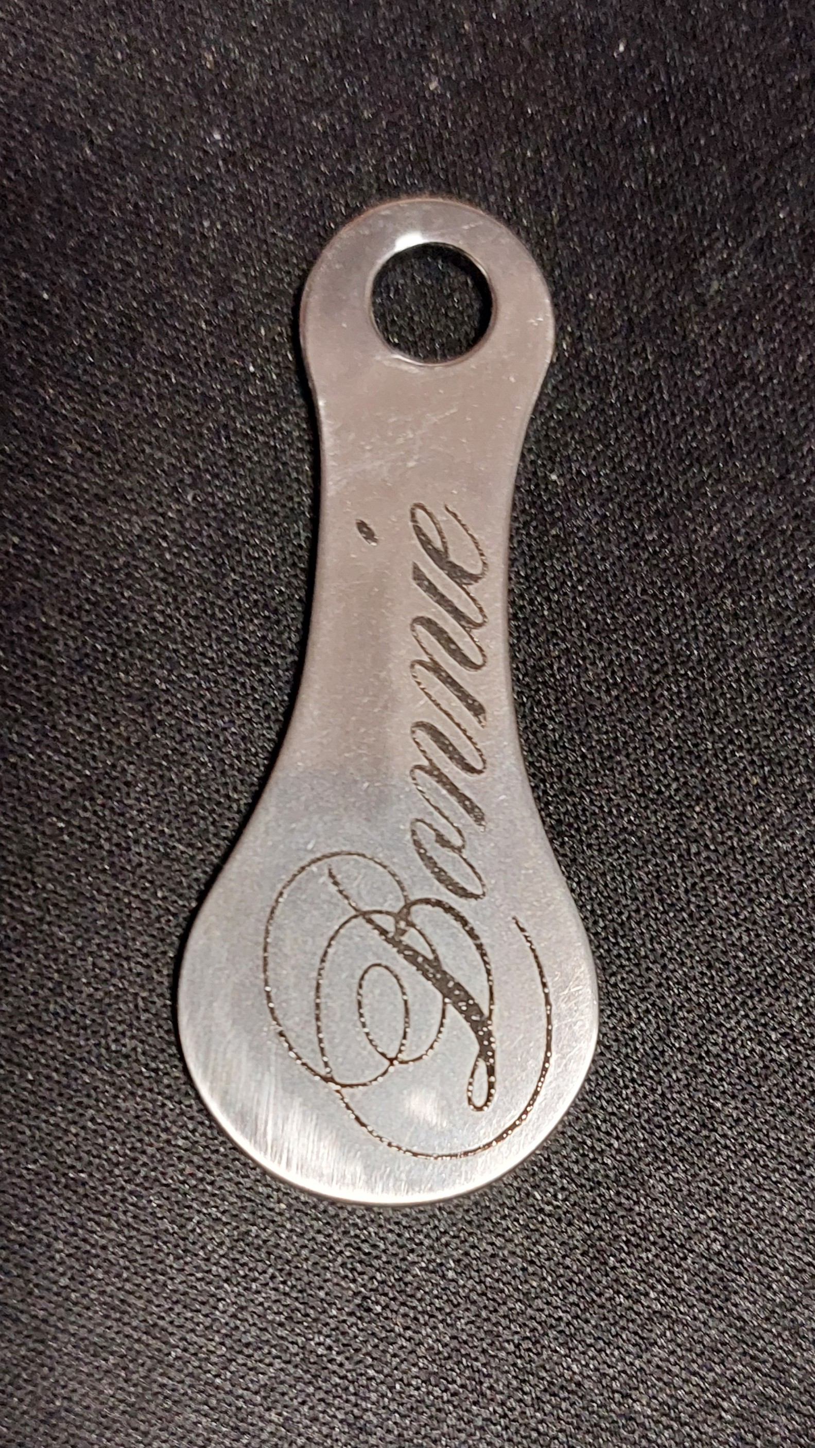 Schlüsselanhänger Einkaufswagenchip - Metall