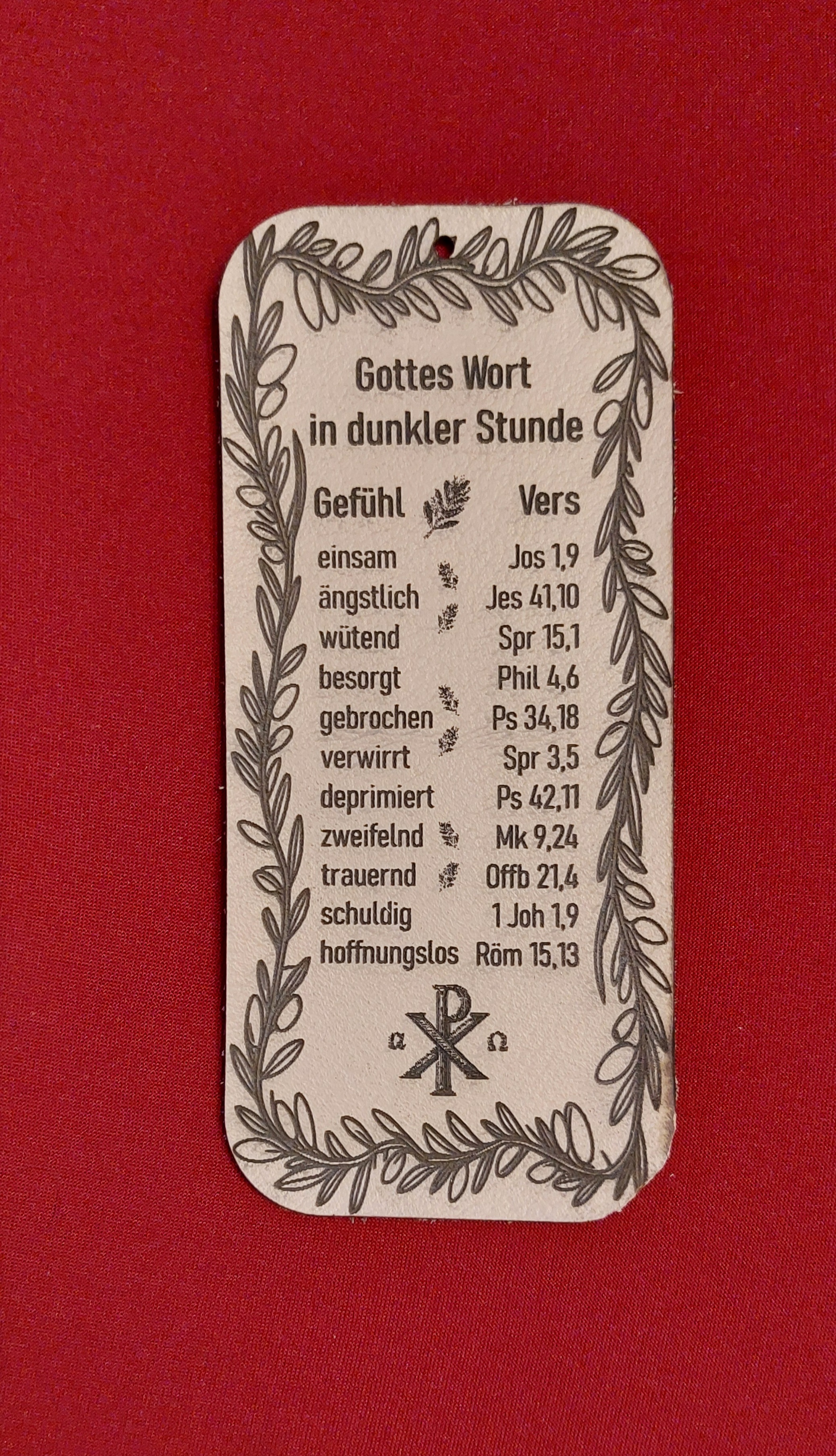 Lederlesezeichen